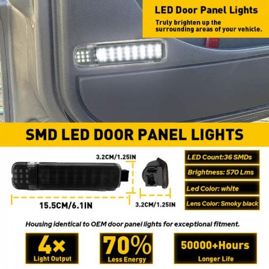 LED Door Courtesy Light For Chevy Silverado Tahoe Suburban GMC Sierra Yukon