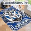 Custom Text Printed Rug Canterbury-Bankstown Bulldogs Non Slip Floor Carpet For Home Room Decor