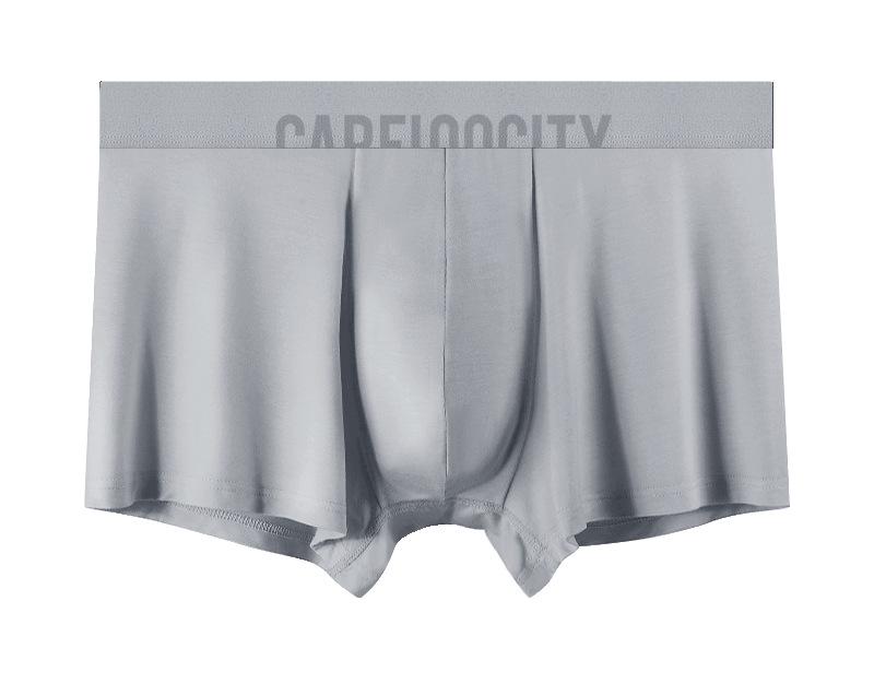 New Breathable 60s Modal Antibacterial Men's Boxer Briefs - Solid Color
