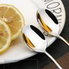 Stainless Steel Lepel Zilver Lange Steel Dessert Watermeloen Schepjes Zilveren Soep Lepels Thuis Keuken Serviesgoed Accessories
