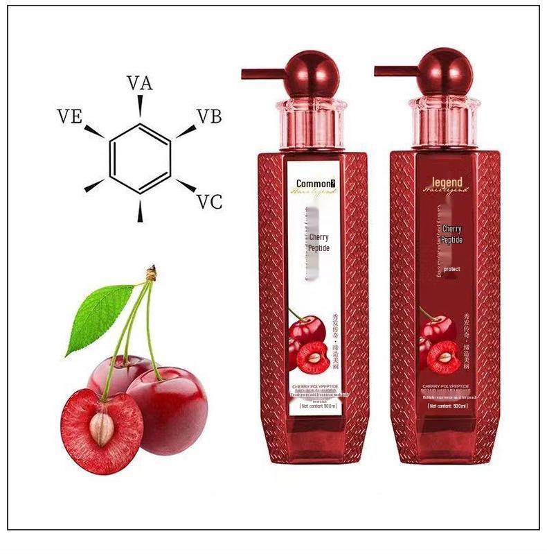 Legendary Cherry Peptide Shampoo & Hair Mask Set: Smoothing, Repairing, & Long-Lasting Fragrance