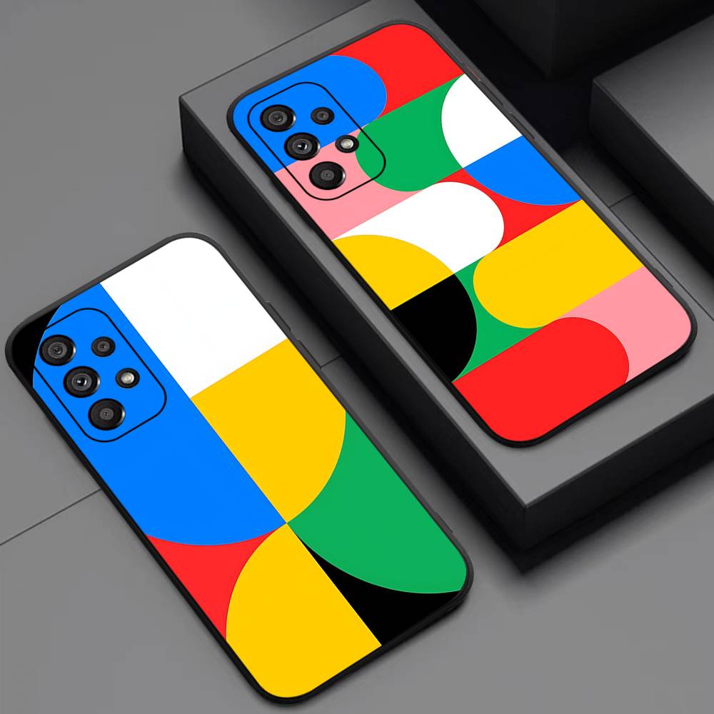 Geometric Bauhaus Art Phone Case For Samsung A 52 53 21 32 13 12 71 31 51 40 72 73 70 22 42 50 30 20 21 Shell