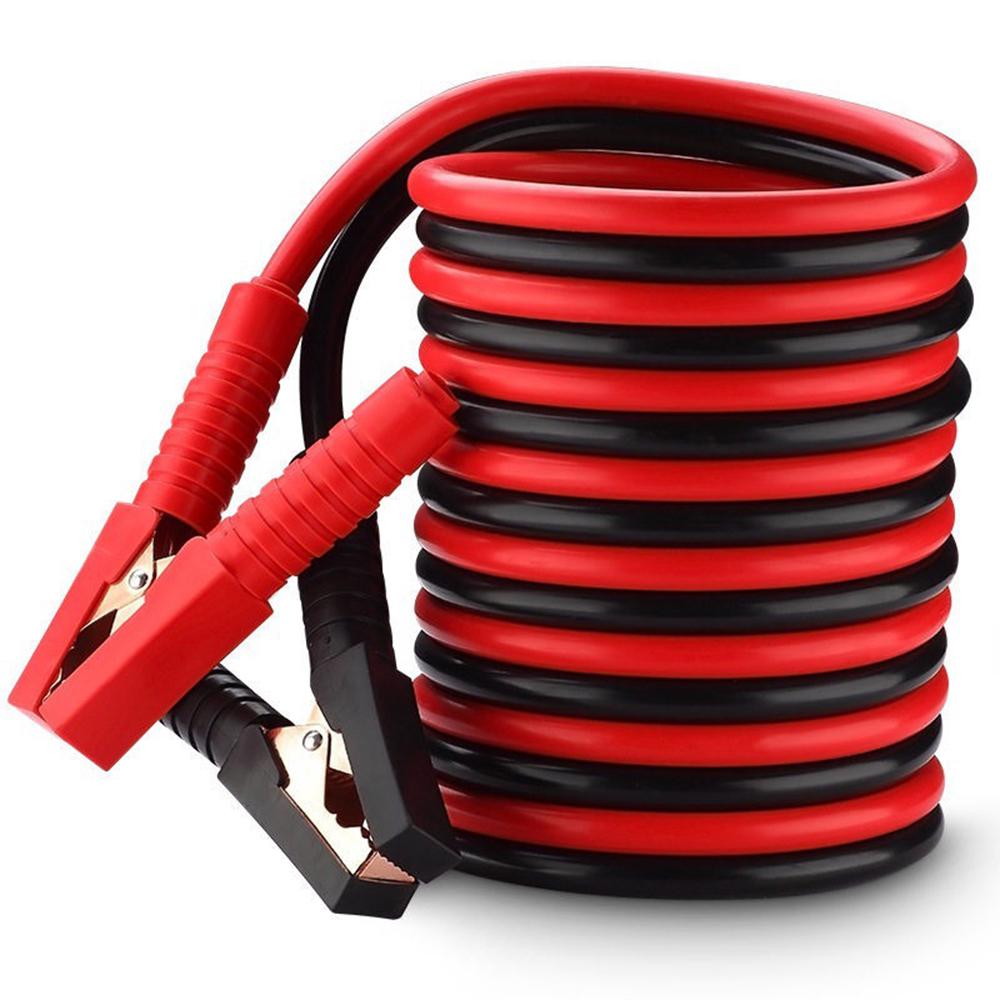 Booster Jumper Cables with Full Insulated Cover Clamps Fine Copper Cable Emergency Power Battery Starter for Car 8.2ft