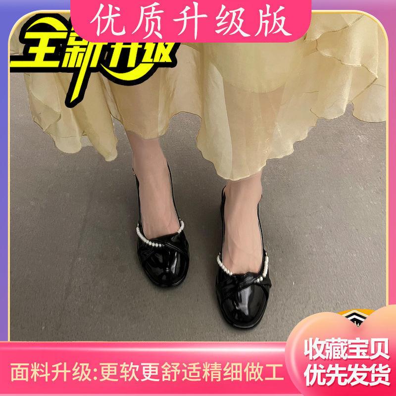 Thick heel fashion bag head sandals Mary Jane high heels Internet celebrity Korean year heel Chinese super summer 34