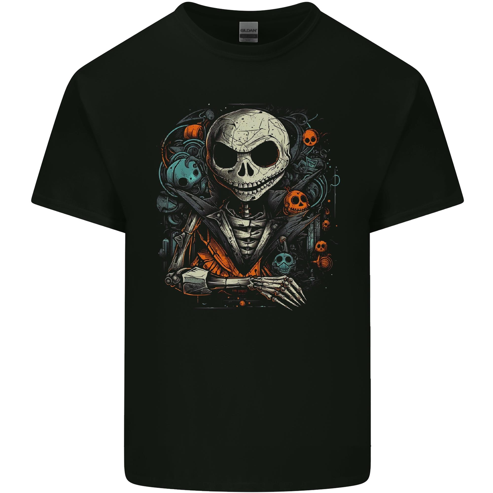 Jack Skeleton Halloween Evil Demon Unisexs Light Cotton TShirt S