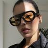  Vintage Pilot Women Sunglasses Fashion Black Orange Shades UV400 Men Trending Punk Sun Glasses
