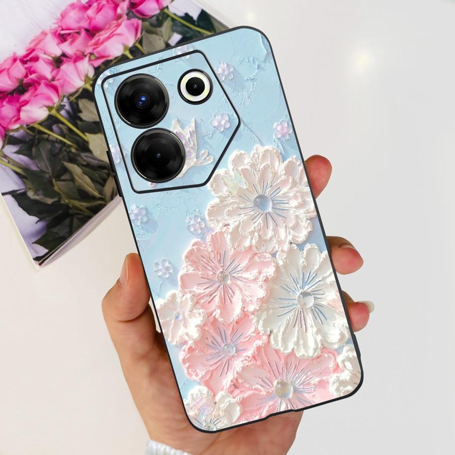 For Tecno Camon 20 Pro 5G Case Marble Cover For Tecno Camon 20 Bumper Soft Silicone Phone Cases For Camon20 Pro CK8n CK7n Fundas