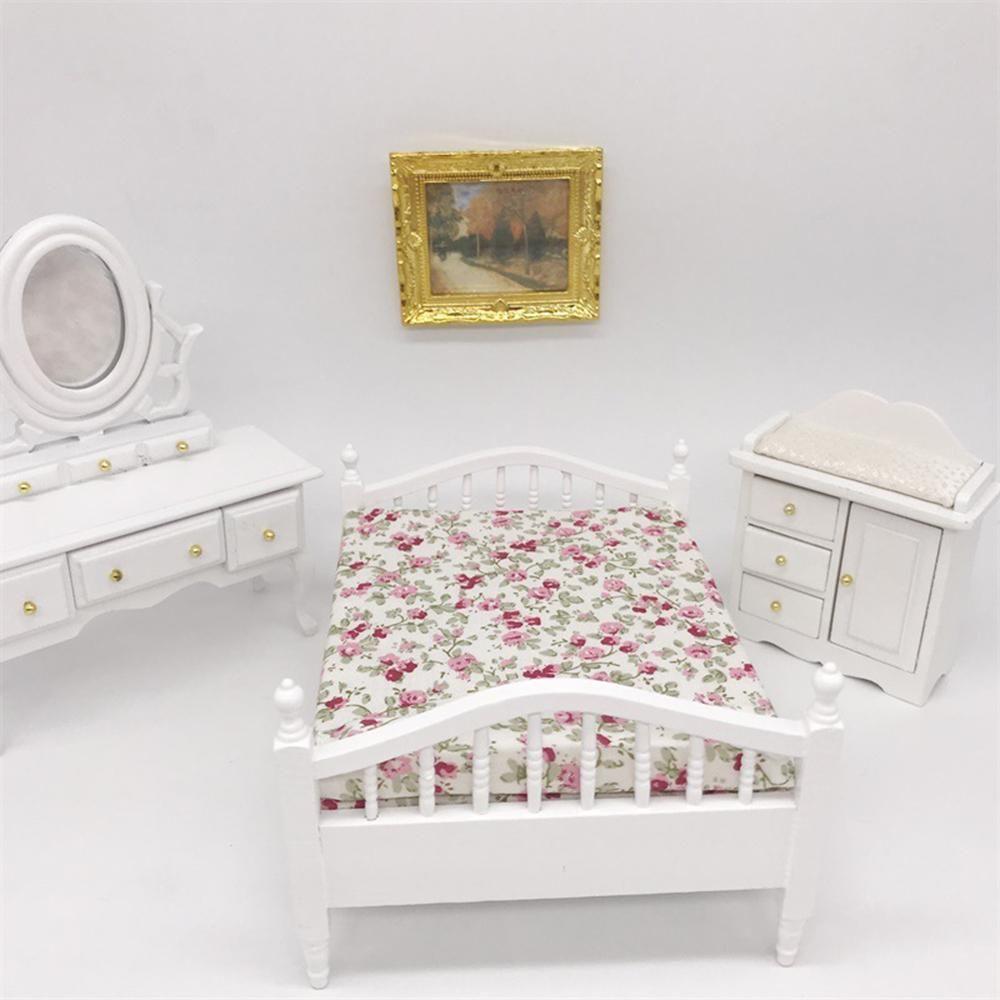 Resin Craft Doll Accessories Playing House Miniature Oil Painting 1:12 Scale Vintage Framed Photos Mini Picture