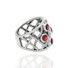 Red Garnet Ring, 925 Sterling Silver Ring, Natural Garnet Women Ring, Handmade Ring, Statement Ring, Bohemian Ring, Gift For Her