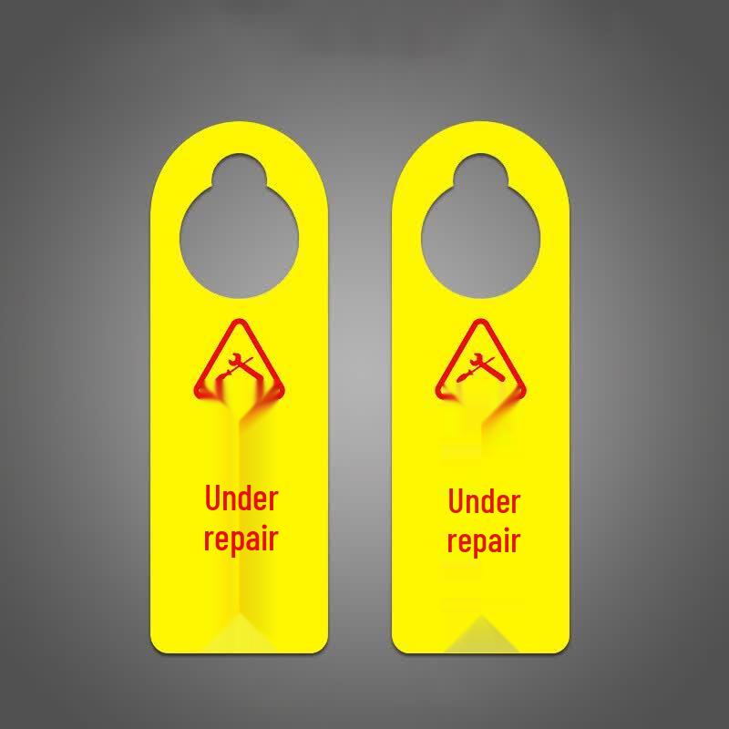 PVC Under Maintenance Hanging Warning Sign