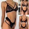 Ladies Sexy Lingerie Teddy Eyelash Lace Black Sexy Lingerie