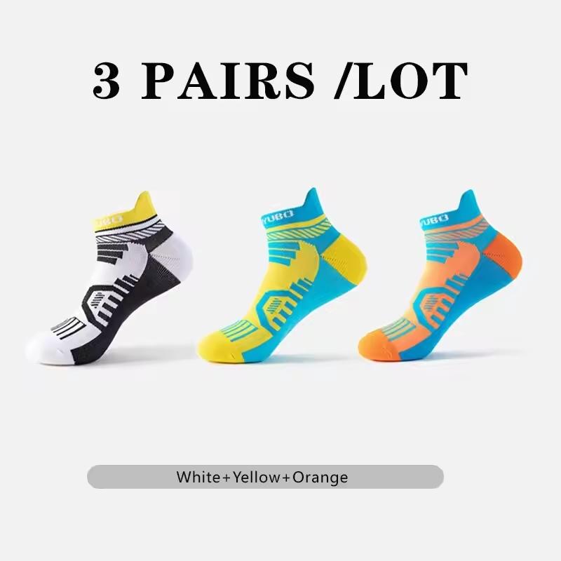 3 Pairs/Lot Men Low Cut Fitness Socks Professional Men Basketball Socks Breathable Thin Cycling Travel Socks for Men