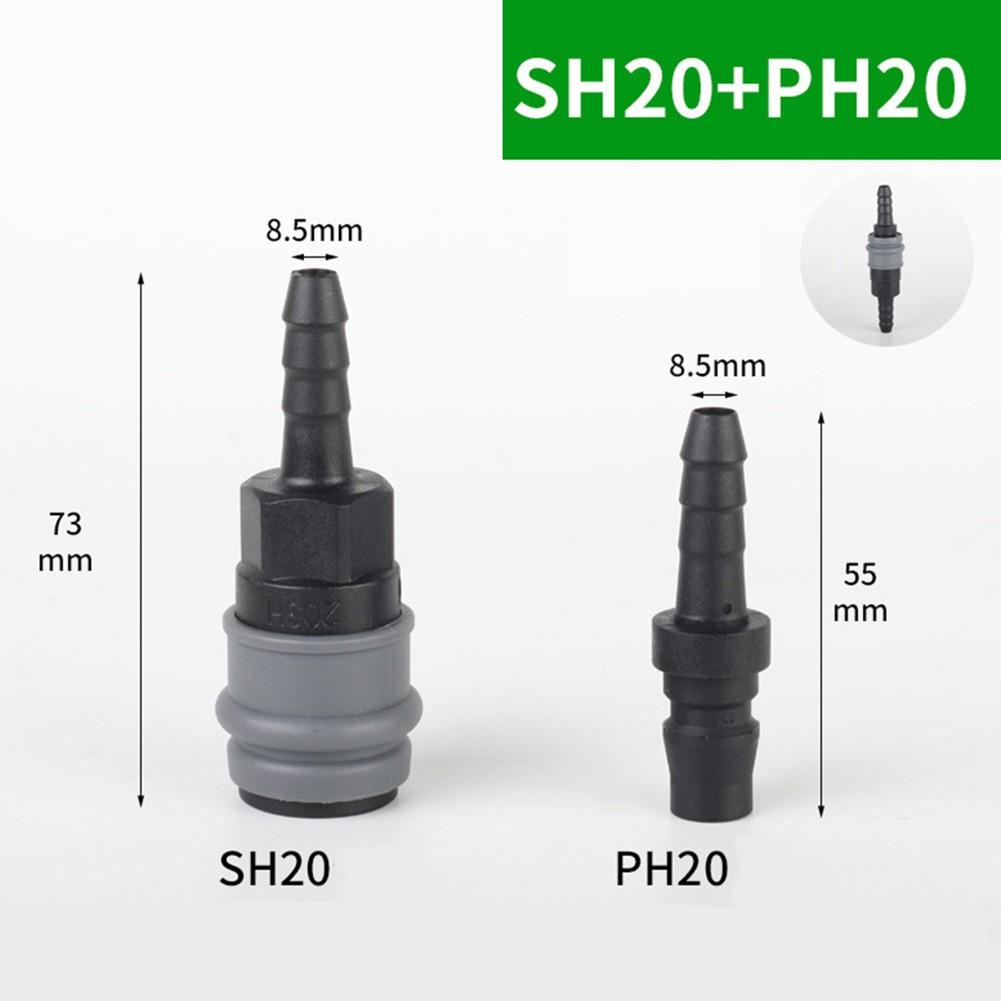 Energy Saving Pneumatic Connectors with Self Sealing Functionality