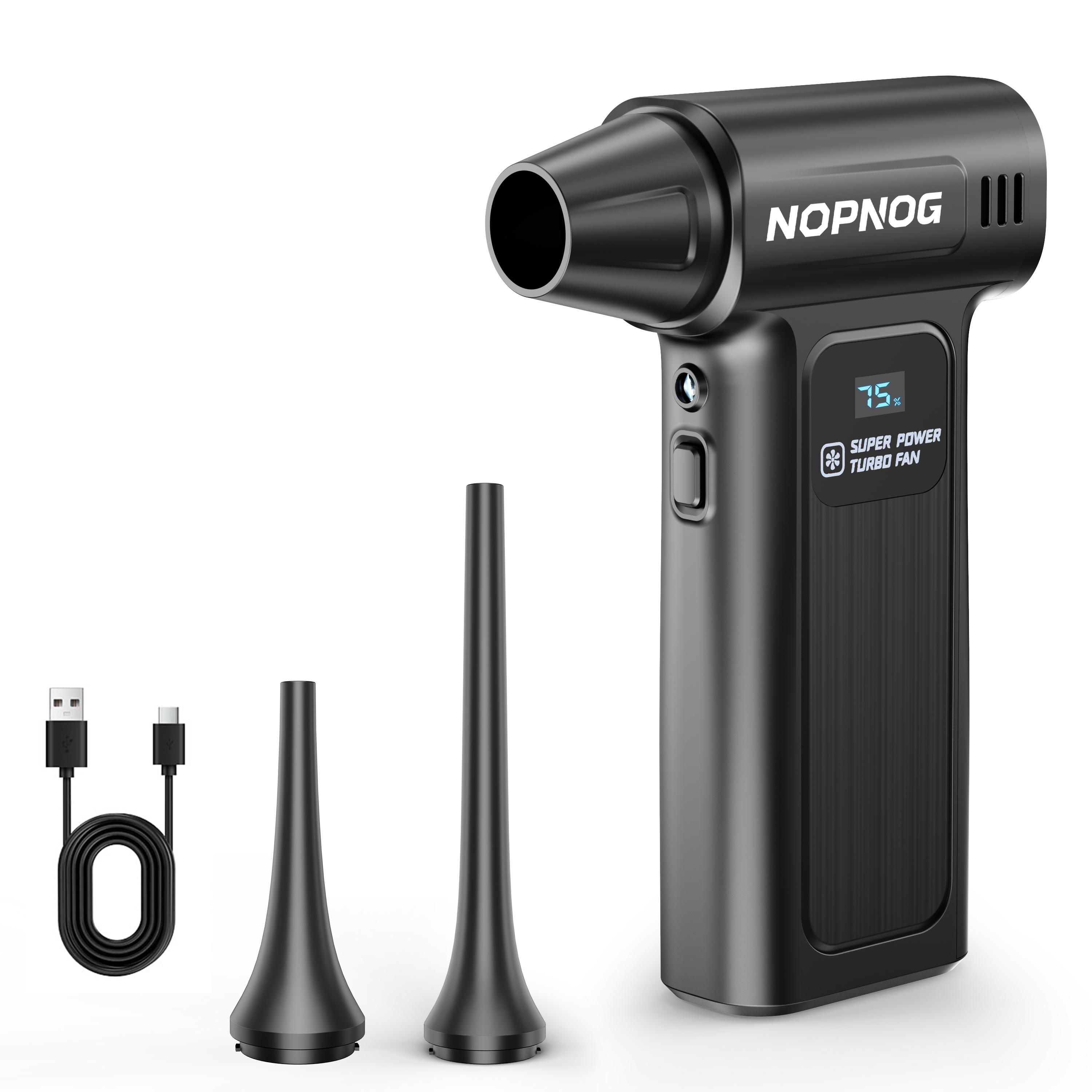 

For Car RV Truck Trailer Electric Air Duster Turbo Fan Cleaning Jet Blower Tool Violent Hair Dryer Multifunctional Blowing Snow чорний