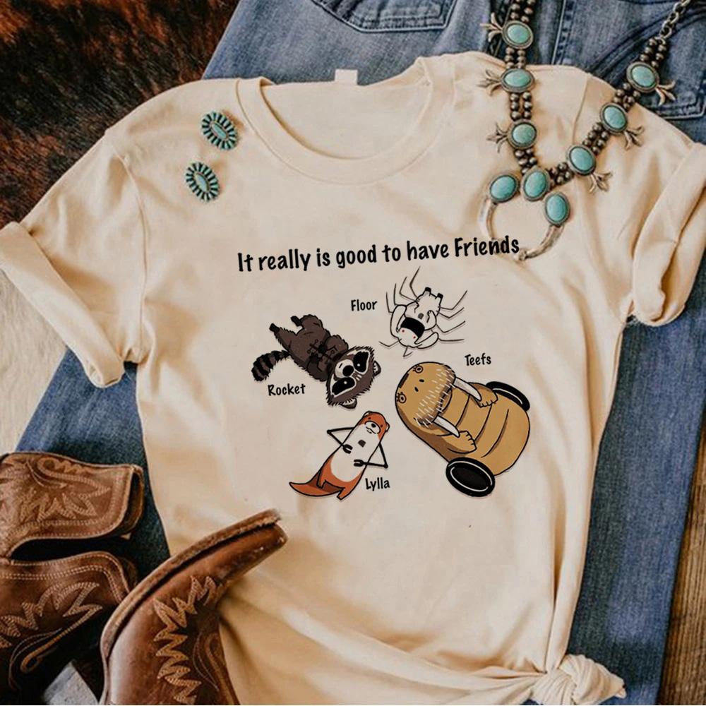 Racoon tshirt women anime tshirt girl 2000s streetwear y2k clothes S