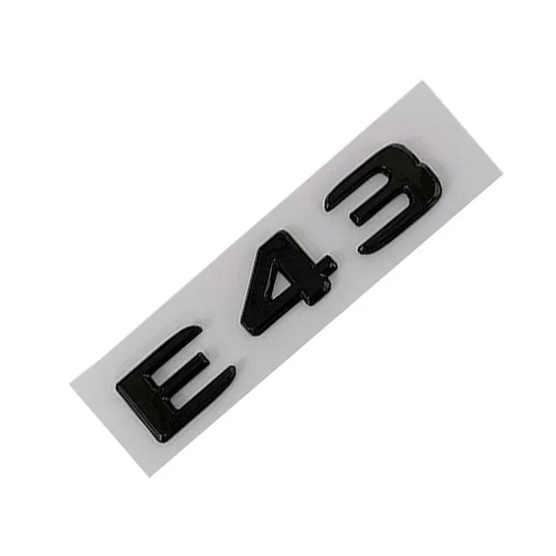 C200 E200 For Mercedes Benz New 3D ABS Chrome Rear Trunk Badge Decal E43 E53 E63 S Emblem Logo Sticker For Mercedes Benz AMG W21