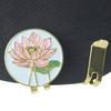 Golfballmarkør Hattklemme Emalje Lotusblomst Design Magnet Hattklemme Ballmarkør Golftilbehør for Kvinner Menn Golfspiller Gave