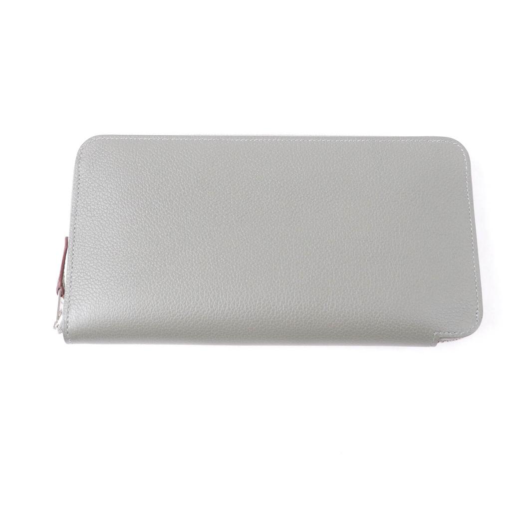 HERMES Purse Azap long silk in Round Zip Long Wallet Evercolor Used