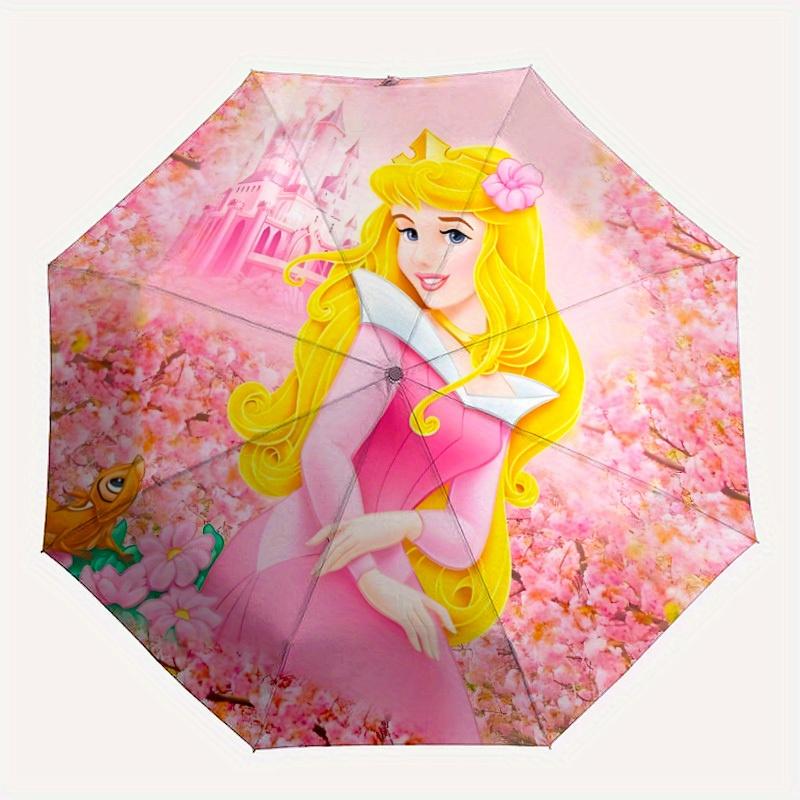

1pc Princess Aurora Automatic Umbrella | Portable Foldable 8-Rib Manual Open, Casual Accessory, Durable Canopy yy250823053