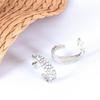 European & American Fashion Jewelry: AB Color Rhinestone U-Shaped Women's Earrings