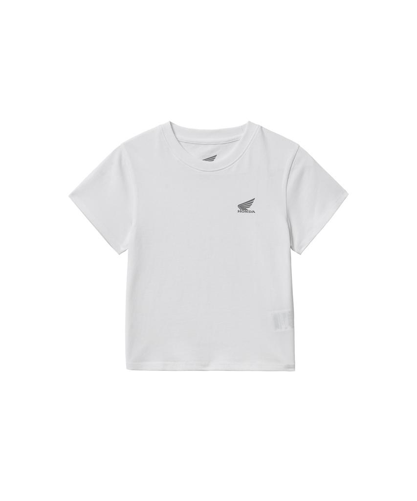 PHYPS MOTORCYCLE [2Pack] Womens Speed Cool Crop Short Sleeve White Black