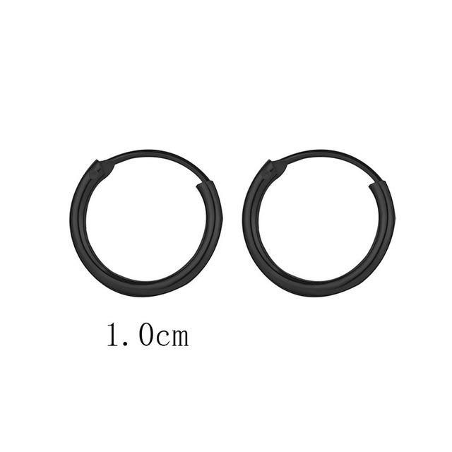Fashion Simplicity Hoop Earrings for Women Punk Hip-Hop Gold Metal Circle Hoop Party EarringsTrend Jewelry Gift