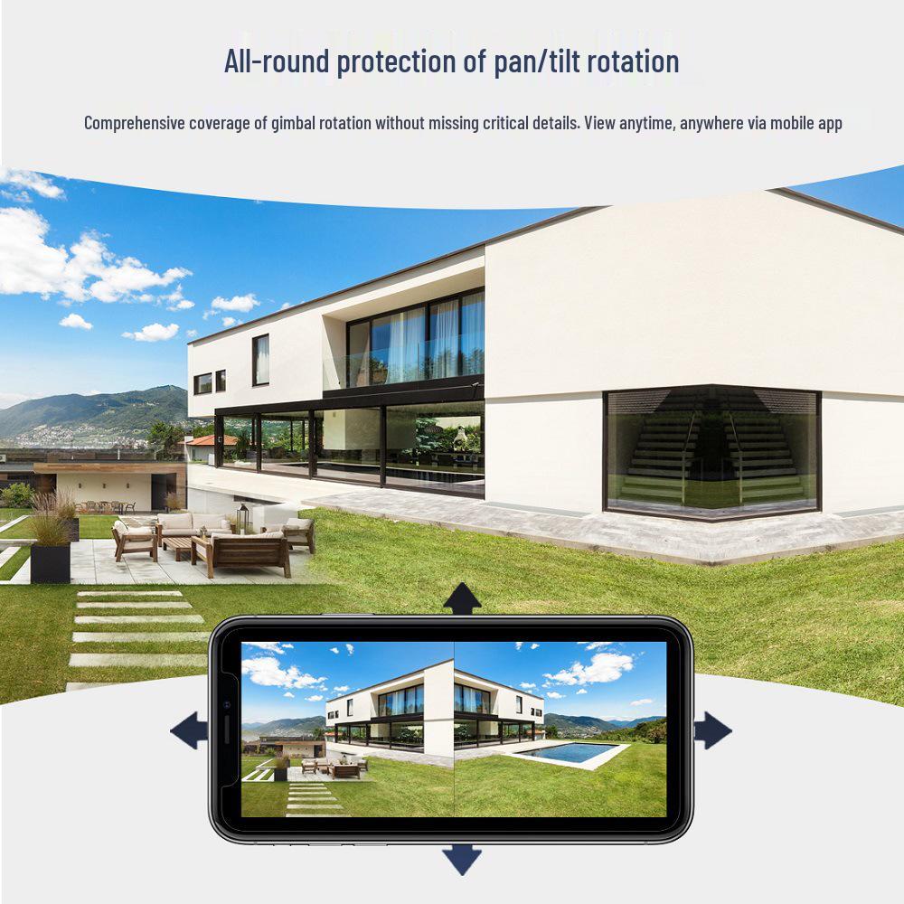 ICSee PTZ Dual-Lens 3MP HD Wireless Surveillance Camera with Dual-Screen