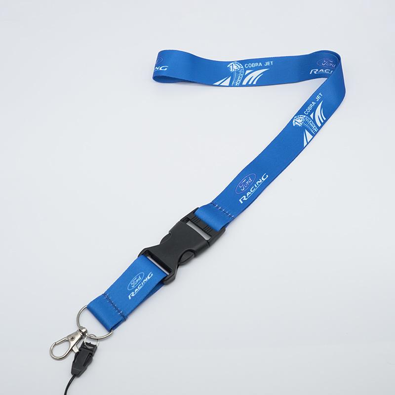 WBTI6 Nylon Car Keychain Neck Straps Key Lanyard Auto Accessories For Ford Fiesta Mondeo Fusion Explorer Escape Shelby Edge Kuga