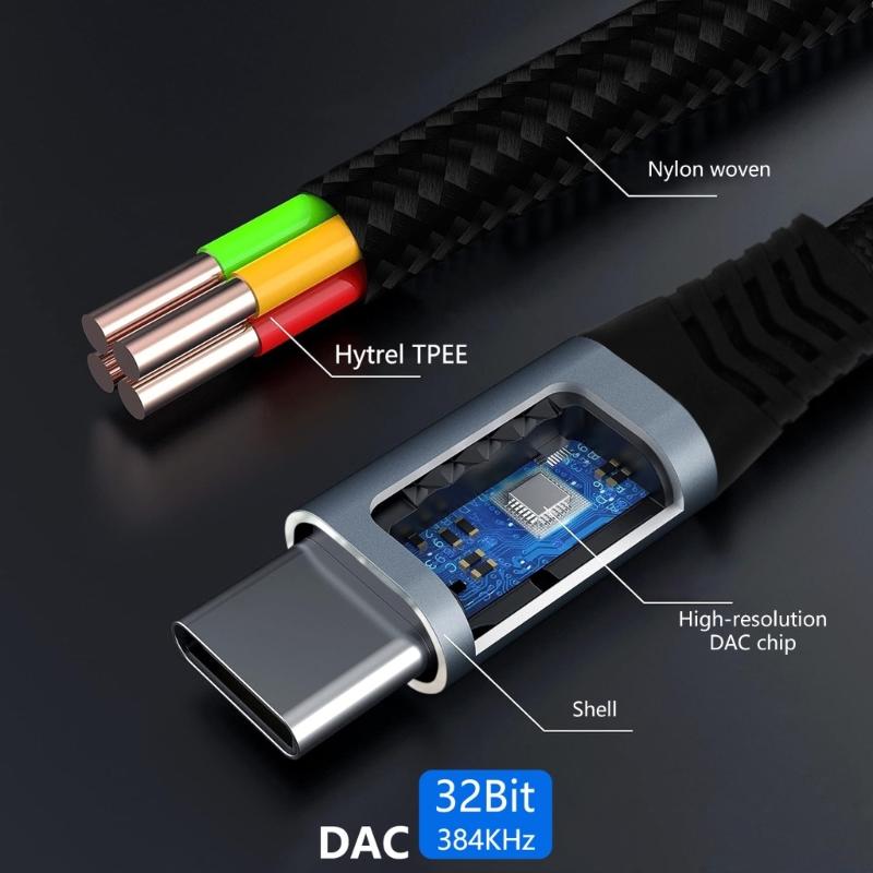 Two Port USB C To USB A OTG Cable 18W Fast Charging Braided Design Compatibles Multiple Devices