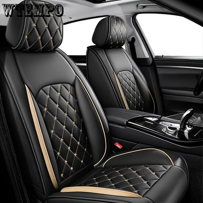 1PC Luxus-Autositzbezug, Premium-Leder-Autositzkissenbezug vorne und hinten, vollständig umschlossener Autostuhlschutz