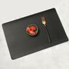 Nordic style imitation leather placemat waterproof and oil-proof placemat thermal insulation table mat hotel household western food mat