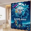 Kawaii T-Totoros Pattern Bathroom Shower Curtain Bathroom Partition Curtain Light Opaque Waterproof Material Bathroom