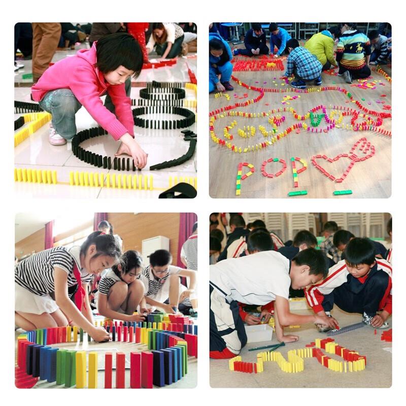 Large Wooden Dominoes Set (200 Pieces)