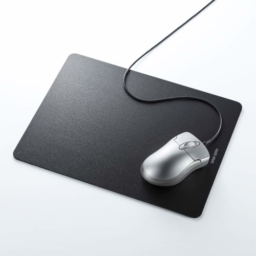 SANWA SUPPLY Tvrdá podložka pod myš (Velikost L) Š200 x H260mm MPD-NS3-L Černá