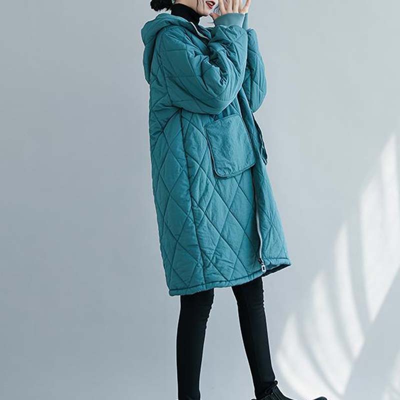 Mantel für Damen Verdickt Herbst Winter Windjacke Übergröße Wasserdicht Lässige Jacke