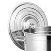 35L Large Stainless Steel Deep Stock Pot with Lid Catering Saucepan Cooking Pan