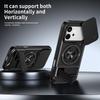 KEYSION Magnetic Phone Case for HONOR 600 600 Pro 5G Slide Camera Protection Upright Kickstand 360° Ring Shockproof Back Cover