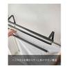 Yamazaki Jitsugyo Bathroom Door Towel Rack Bath Towel Hanger Black Approx. W57.5 X D22.3 X H17cm Tower Tower Bath Towel Bar Easy Installation Pajama