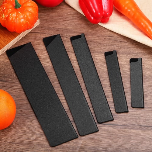 uxcell 8-Piece Set Knife Edge Guards ABS Knife Cover Sleeves Knife Case Blade Protector Universal Knife Sheath for Home Kitchen Knives