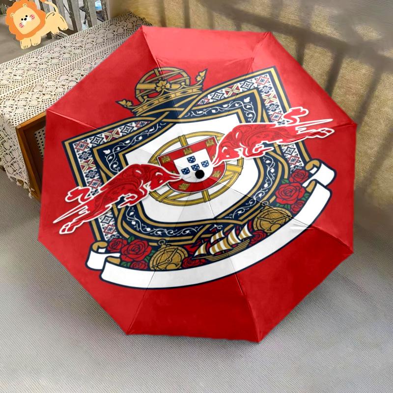 Portuguese Heritage Emblem Folding umbrella Umbrella durable Sun umbrella printing outdoor