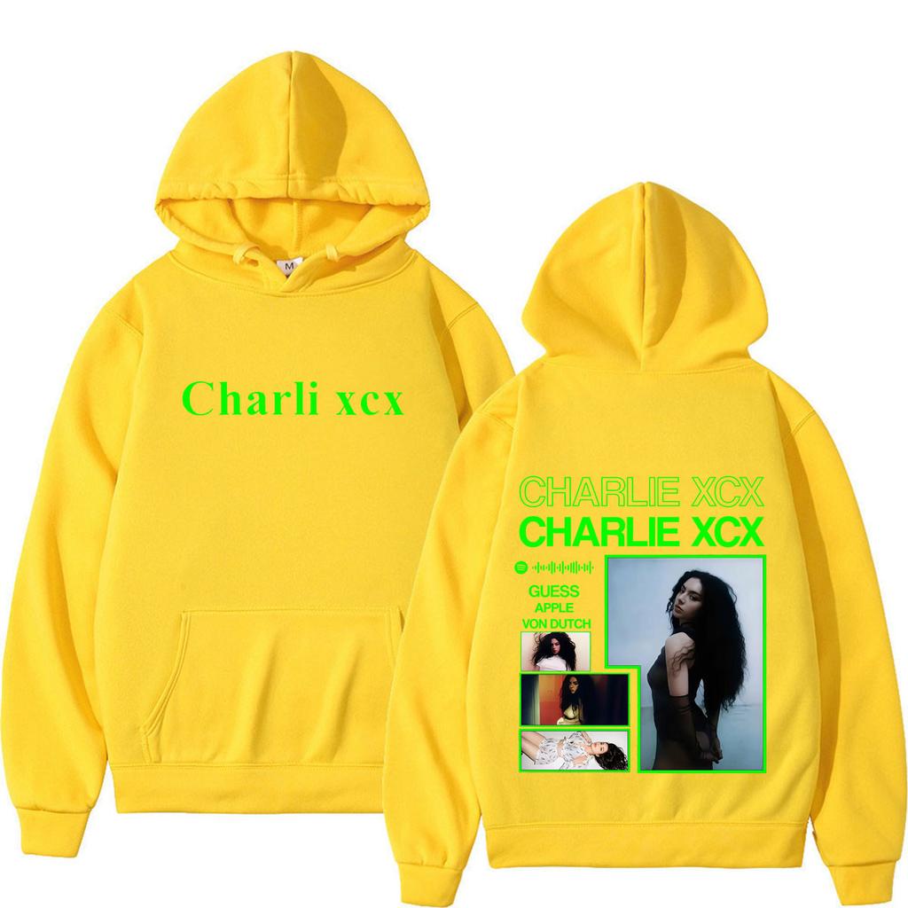 CHARLI XCX Album Tour 2026 Print Hoodie Men Women Vintage Fashion Sweatshirt Long Sleeves Casual Loose Pullover Streetwear Tops