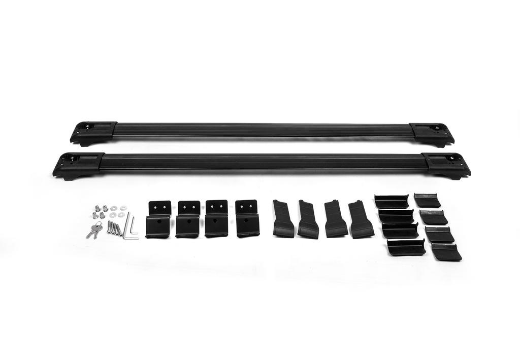 

Lintels for railing turnkey Wingbar V1 (2 pcs) Black for Dacia Duster 2018-2024