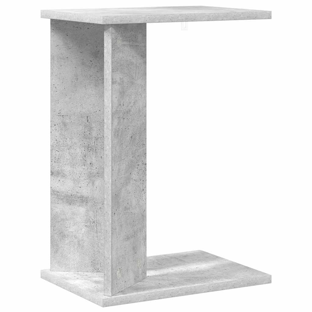 Side Table Concrete Gray 35 x 25 x 50 cm Engineered Wood