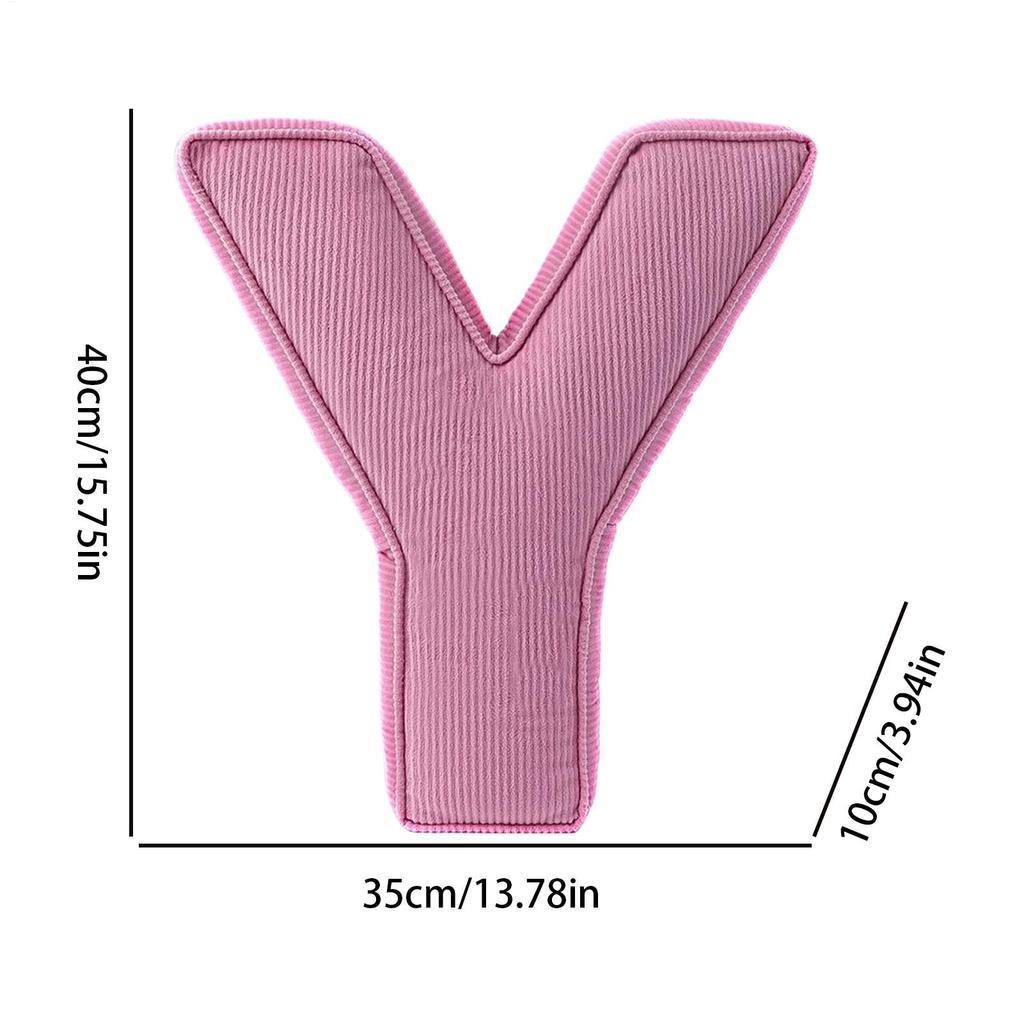 English Letter Pillow English Letter Plush Throw Pillow Soft Cushion Machine-Washable Napping Supplies For Playroom Couch Nursey