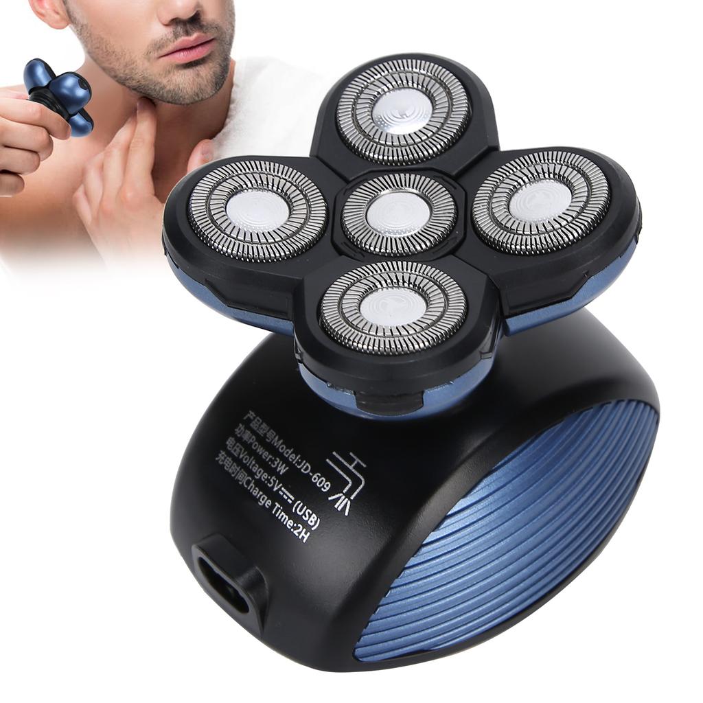 5 Blade Head Electric Shaver Waterproof Razor Rechargeable Men Beard Shaving Tool