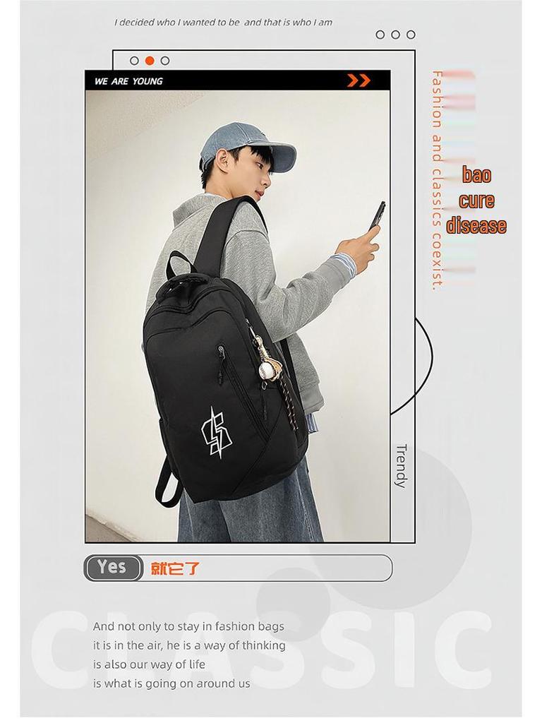 American Style Lightweight Laptop Backpack for High School and College Students - Unisex, Large Capacity