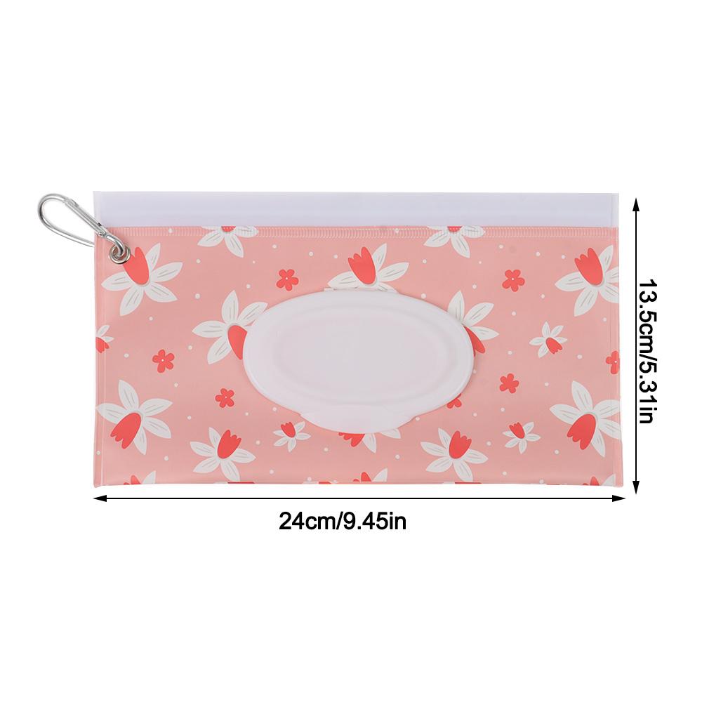 Carrying Case EVA Wet Wipes Bag Flip Cover With Buckle Cosmetic Pouch Wet Wipe Pouch Home