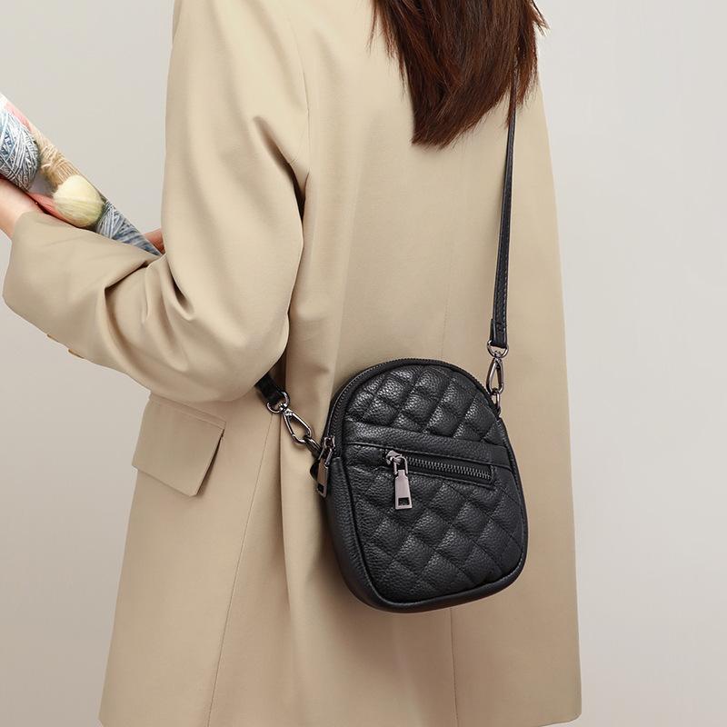 Bag Small Bag Messenger Bag Leather Versatile Mini Shoulder Small Bag Mobile Phone Bag