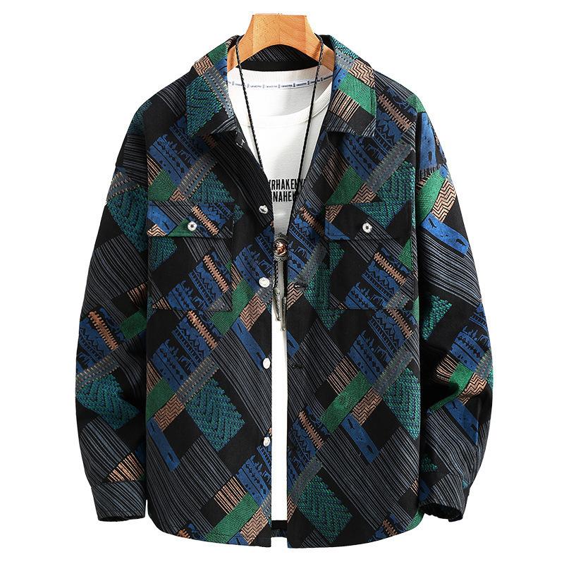 Men's Spring and Autumn Denim Jacket Plus Size Youth Loose Lapel Work Jacket Men 4XL-11XL