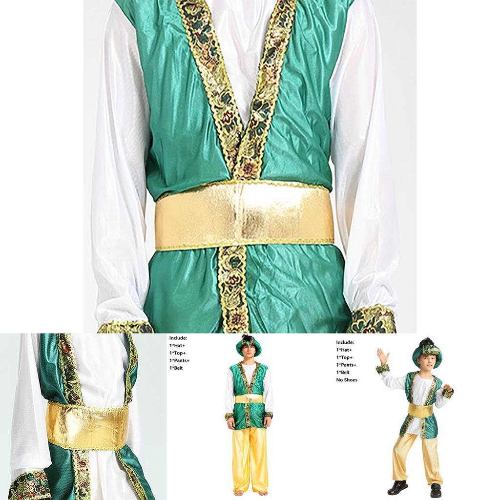 Exquisite Boys Halloween Costume For Arabian Prince King Themed Parties